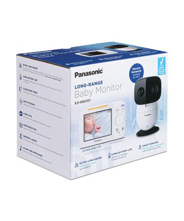 Panasonic Baby Monitor with Camera and Audio | 3.5 Color Video Monitor | Long Range | Secure Connection | 2-Way Talk | Soothing Sounds | Remote Pan Tilt Zoom | KX-HN4101W (White) - Buy Online on GoSupps.com