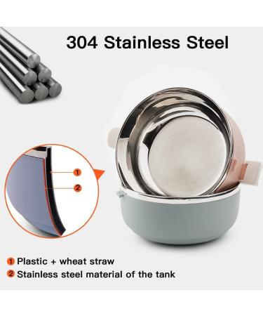 Spill Proof Stainless Steel Pet Travel Bowl - 4 Layer Portable Water and Food Storage Container with Handle for Outdoor Traveling - Buy Online on GoSupps.com