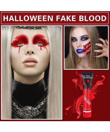 Realistic Fake Blood Cream - Washable SFX Makeup for Halloween Zombie & Vampire Looks | International Shipping - Buy Online on GoSupps.com