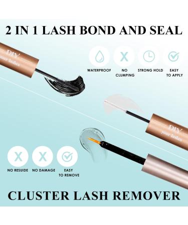 SISILILY Lash Extension Kit - 72 Individual Lashes with Bond & Seal | C D Curl DIY Reusable Fluffy Eyelash Clusters - Buy Online on GoSupps.com