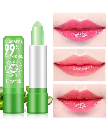 BROUYOUE Aloe Vera Lipstick - 3 Pack Long Lasting Tinted Lip Balm Set - Buy Online on GoSupps.com
