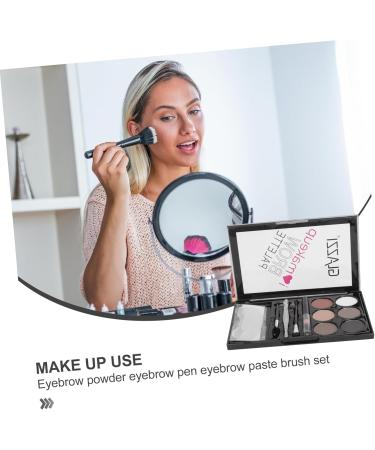 BIUDECO 2 Sets Eyebrow Powder Set Matte and Eye Brow Shaping Kit Cosmetic Supply Lit Abs - Buy Online on GoSupps.com
