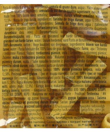  Divella Divella Pasta 100% Italian No. 24 Cannerozzetti 500 g (Pack of 24) - Buy Online on GoSupps.com