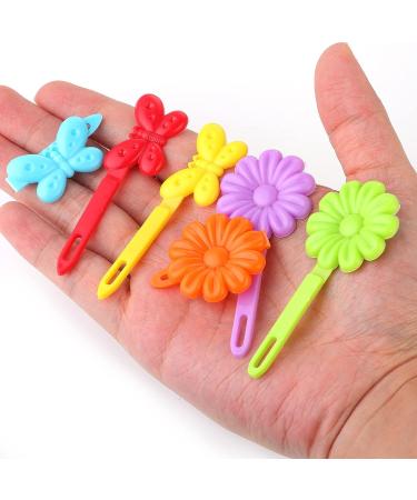 76-Piece Self Hinge Hair Barrettes - Colorful Cartoon Design Hair Pins for Girls - Buy Online on GoSupps.com