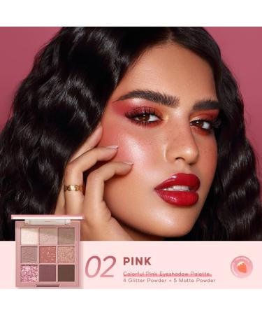 9 Color Longlasting Nude Eyeshadow Palette - Matte Shimmer & Glitter for Stunning Daily Strawberry Makeup - Buy Online on GoSupps.com