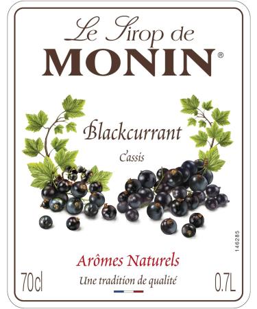 MONIN Premium Blackcurrant Syrup 700ml - Vegan-Friendly, Allergen-Free with 100% Natural Flavours - Ideal for Cocktails and Mocktails - Buy Online on GoSupps.com