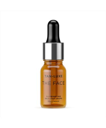 TAN-LUXE The Face - Illuminating Self-Tan Drops to Create Your Own Self Tanner 0.33 Fl Oz (Pack of 1) LightMedium