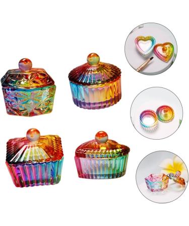 minkissy 20 Pcs Nail Art Crystal Cup Colorful Plates Dappen Dish Mini Candles Nail Accessories Candy Display Rack Mini Jars Kitchen Storage Jar Nail Jewels Candy Jar Mixing Cup Major Glass - Buy Online on GoSupps.com