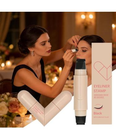 Wing Eyeliner Stamp - Waterproof Long-Lasting Makeup | Easy Application - For Girls Women Makeup Enthusiasts Beginners Parties Everyday Cosmetics Weddings - Buy Online on GoSupps.com