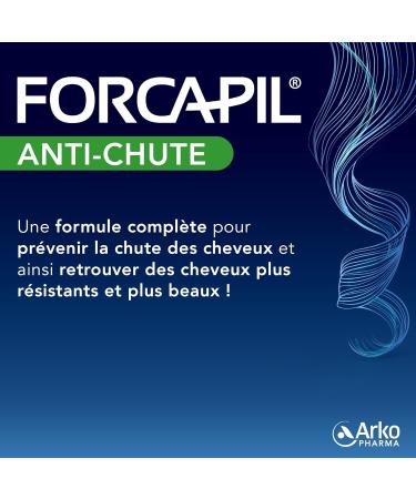 Arkopharma - Forcapil Anti-hair loss | Food Supplement Hair and Nails - Prevents Hair Loss - Resistance - Growth | 3 months - 90 tablets - Buy Online on GoSupps.com
