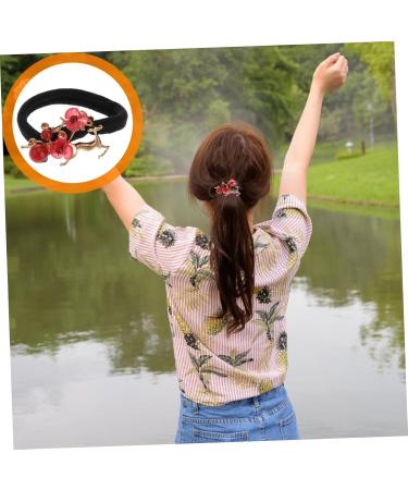 LALAFINA Hair Tie Hair Accessories for Women for Girls Hair Ribbons for Girls Flower Hair Elastics Chiffon Hair Band Womens Scarfs Multi-functional Hair Scrunchies Scarf Scrunchies - Buy Online on GoSupps.com