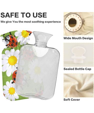 Buy Naanle Cartoon Daisy Mary Beetle Transparent Hot Water Bottle 2L - Ideal for Menstrual Cramps Heat Therapy & Pain Relief | International Shipping Available - Buy Online on GoSupps.com