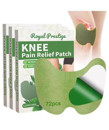Piwosgol knee pain relief patch 72 pieces wellness knee paint relief patches natural moxibusion pain relief paving warm patch for knees back neck sore muscles