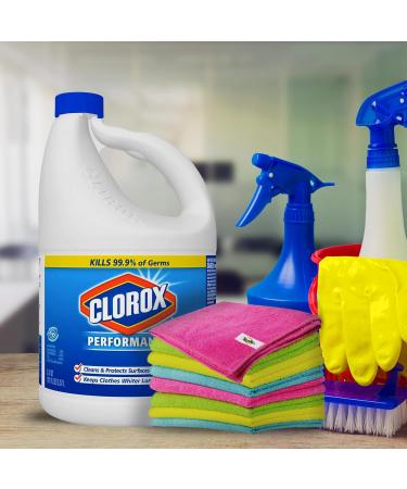 Bulk Bleach Liquid Cleaner for Laundry & Bathroom - 121 oz + Free 6-Pack Microfiber Cloths | Effective Multi-Purpose Cleaning Solution - Buy Online on GoSupps.com