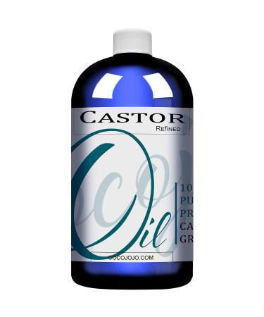 Castor Oil 100% Pure Refined Non-GMO Cold Pressed Bulk Carrier Oil 32 oz - Salon Quality for Hair Skin Nails Body - Premium Grade - Buy Online on GoSupps.com