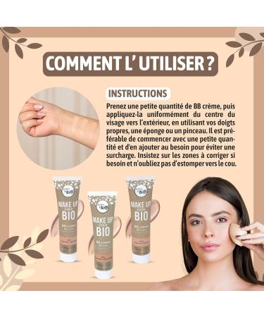 BORN TO BIO Organic BB Cream - Natural Tinted Moisturizing Foundation for an Even & Radiant Complexion - Tinted Face Cream for Women - Organic Complexion Makeup (Beige Pink) - Buy Online on GoSupps.com