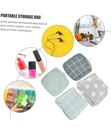Lurrose Menstrual Pad Storage Bag Set - Travel Makeup & Small Purse Organizer for Women - Zippered Menstrual Pad Pouch - Buy Online on GoSupps.com