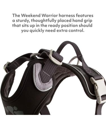 Hurtta Weekend Warrior Dog Harness | Adjustable 100-120 cm | Durable Raven Color | Best for Large Dogs 39-47 in - Buy Online on GoSupps.com