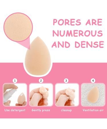 Buy Wllhyf 12 Pcs Mini Makeup Sponge Set - Blending Sponges for Flawless Foundation & Cream - Ideal for Light Skin Tone | International Shipping - Buy Online on GoSupps.com