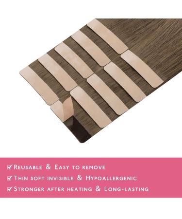 Buy If-Salt Tape Extensions Real Hair - 10pcs Bright Ash Brown 20g 30cm Invisible Smooth Hair Extensions for Girls  - Buy Online on GoSupps.com