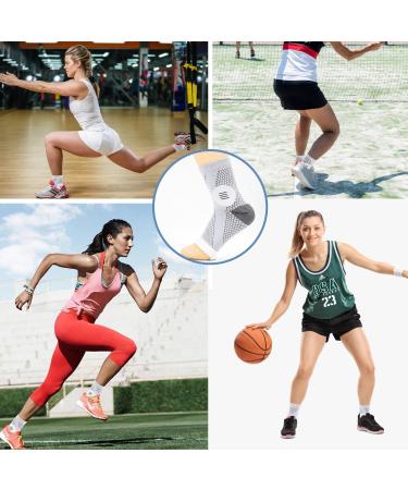 Buy 2 Pairs of Functional Neuropathy Socks for Plantar Fasciitis - Compression Ankle Brace for Pain Relief - Medium Gray - Unisex - Buy Online on GoSupps.com