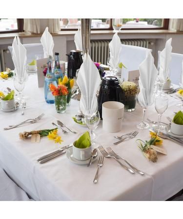 LEKOCH 100 PCs Premium High-Quality White Napkins | Disposable Airlaid 40x40 Wedding Napkins - Ideal for Events & Parties - Buy Online on GoSupps.com