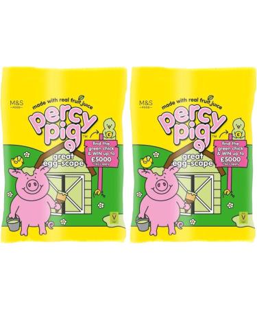 Percy Pigs Easter Great Egg-Scape Real Fruit Juice Gummy Vegan Sweets 150g - 2x Share Bags - Buy Online on GoSupps.com