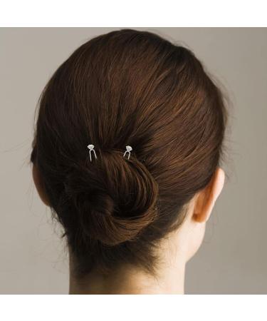 FRCOLOR 40 pieces wedding bridal hair forks U shape hair sticks diamond hair forks for teenagers girls make-up costume - Buy Online on GoSupps.com