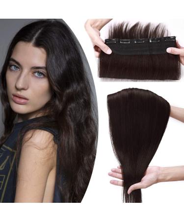 Hair extensions clip in extensions thick 7a 100% real human hair 1 part 5 clips poet hair part remy real hair smooth dark brown#2-1 20 "(50cm) -95g