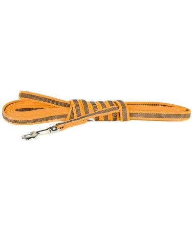 IDC Color & Gray Rubberized Leash - 14mm x 5m (No Loop) | Durable Orange-Gray Dog Leash for International Shipping - Buy Online on GoSupps.com