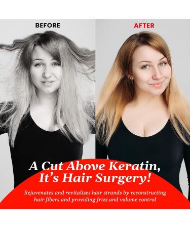 Cirugia Capilar: Luxurious Keratin Hair Treatment with Argan Oil & Hair Botox - Formaldehyde-Free Shine & Nourishment - 32 Oz - Buy Online on GoSupps.com