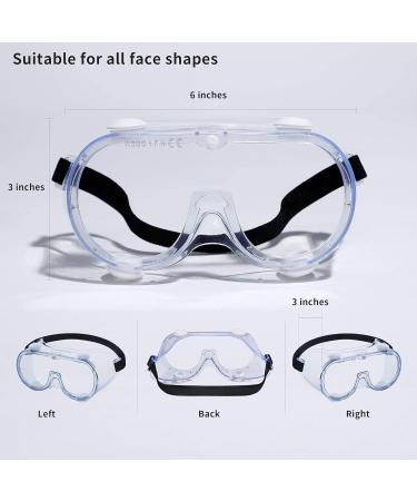 WSGG Medical Safety Goggles for Men and Women - FDA Registered Anti-Fog Anti-Splash - 1 Pack - Buy Online on GoSupps.com