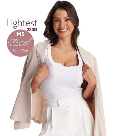 Momcozy M5 Hands Free Breast Pump Wearable Breast Pump of Baby Mouth Double-Sealed Flange with 3 Modes & 9 Levels Electric Breast Pump Portable - 24mm (1 Purple) 1 Purple - Buy Online on GoSupps.com