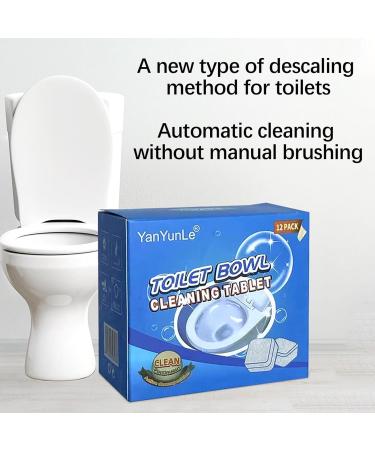 Toilet Cleaner Super Powerful Effective Bathroom/WC Descaler Cleans Toilet Bowl & Under Loo Rim Limescale & Stain Remover Deodorizing and Removin Household Use Toilet Cleaner (12pcs) - Buy Online on GoSupps.com