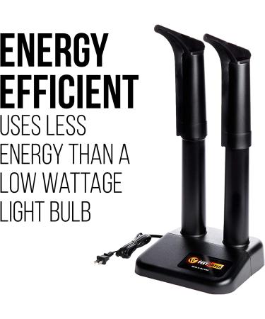 PEET Electric Shoe & Boot Dryer | Made in USA | 25 Year Warranty | Original 2-Shoe Electric Dryer | Black - Buy Online on GoSupps.com