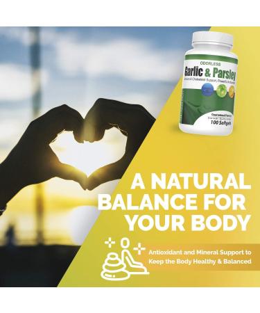 Odorless Garlic and Parsley Softgels by GL Nutrition | All-Natural Detox That Boosts Immunity & Metabolism Supports Heart Health & Cholesterol Levels 100:1 Extract | 100 Count - Buy Online on GoSupps.com
