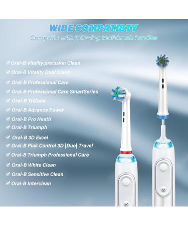 Upgraded Acoss Action Electric Toothbrush Heads - 4 Pcs Replacement for Oral-B 7000/1000/9600/5000/3000/8000 | Professional Quality & Compatibility - Buy Online on GoSupps.com