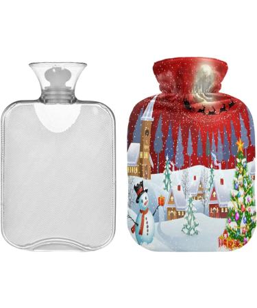 Christmas Tree Snowman Heat Bottle | 1L Pain Relief Water Heating Cushion & Bed Warmer - Ideal for Heat & Cold Therapy - Buy Online on GoSupps.com