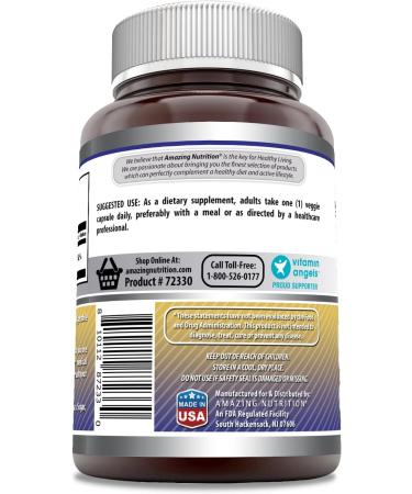 Amazing Formulas Zinc Gluconate 50mg 240 Veggie Capsules - Non-GMO, Gluten Free, Made in USA | Vegetarian Friendly Zinc Supplement - Buy Online on GoSupps.com