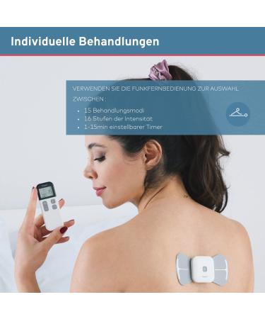 Terapio Wireless TENS Device - Portable Pain Relief & Muscle Stimulator | 15 Modes for Back Neck Arm & Knee Therapy - Buy Online on GoSupps.com