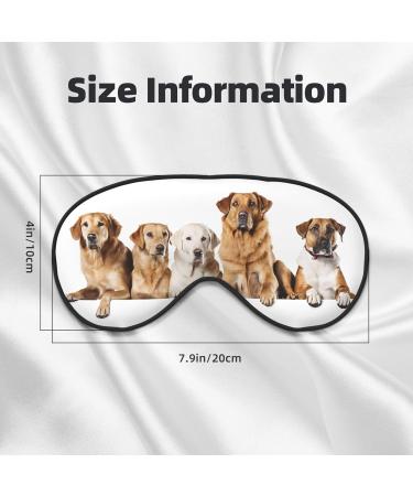 Soft Blackout Sleep Mask for Better Sleep | Reusable Eye Masks for Travel | Pomeranian Pattern Gift for Him & Her - Buy Online on GoSupps.com