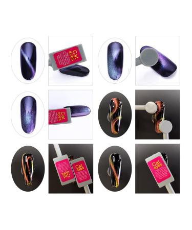 2Pcs Double Head Cat Eye Magnet Stick for Nail Art - Strong Pen for 3D Cat Eye Gel Polish Manicure - Buy Online on GoSupps.com