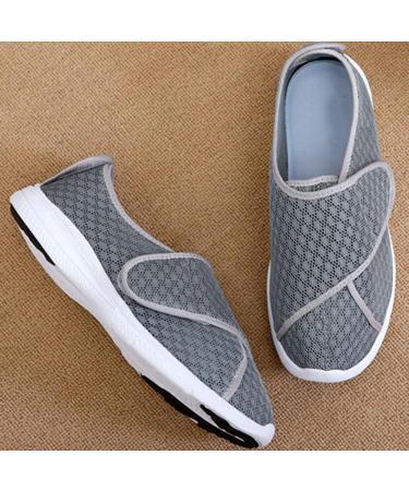 KXSM Diabetic Shoes - Elderly Swollen Feet Walking Shoes - Adjustable Arthritis Edema Shoes - Extra Wide Orthopaedic - Anti-Slip - Grey - Size 42 - Buy Online on GoSupps.com