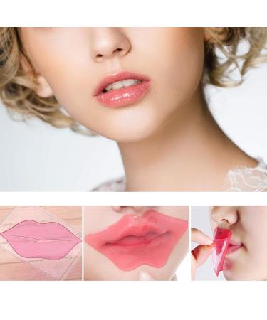 DeliSoul Pink Crystal Lip Masks - 20 Piece Collagen Lip Pads for Hydrating, Plumping, and Anti-Aging - Buy Online on GoSupps.com
