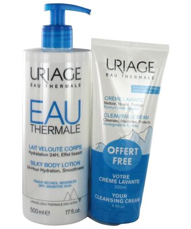 Uriage Velvety Body Milk 500 ml + Free Cleansing Cream 200 ml