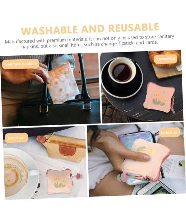 Sewoart Women Bands Storage Pocket - Portable Ladies Tie Bag for Menstruation Pads & Small Items | Travel Size 11.5x11.5x2cm - Buy Online on GoSupps.com