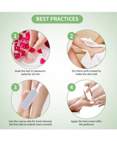 Pedicure Foot File Foot Callus Remover for Hard Skin Foot Care Scrubber Pedicure Tool Anti-Rust Foot Hard Skin Remover Double-Sided Use for Men Women Dry and Wet Feet Cracked Feet Cracked Heels - Buy Online on GoSupps.com