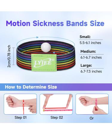 LYJEE Sea Sickness Wristbands - Motion Sickness Bands for Adults & Pregnant Women | Anti Nausea Relief - 2 Pairs (Small Size - Buy Online on GoSupps.com