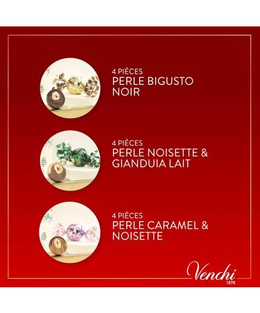 Venchi - Collection No l - Bo te Cadeau Hexagonale en M tal avec Assortiment de Chocolats Perle 148 g - Id e cadeau - Sans gluten - Buy Online on GoSupps.com