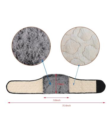 Warm Belt - Autumn Winter Thermal Plush Waist Warmer & Lumbar Support | Adjustable Abdominal Support Band for Men & Women | Fitness Back Brace in Camel Color - Buy Online on GoSupps.com